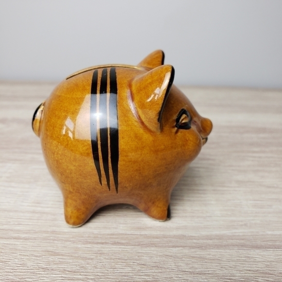 𝅺Vintage Mini Handpainted Piggy Bank - Picture 4 of 11